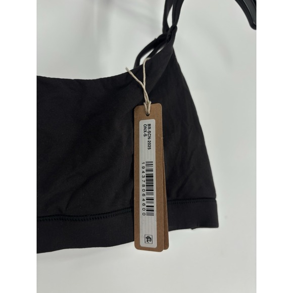 Skims Fits Everybody Scoop Bralette Onyx Black Kim Kardashian Adjustable Small - Picture 3 of 5